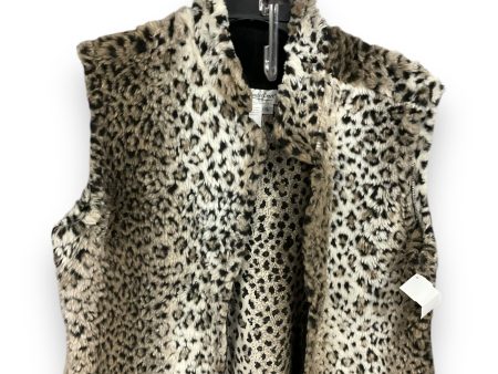 Vest Faux Fur & Sherpa By Coldwater Creek In Animal Print, Size: L Online now