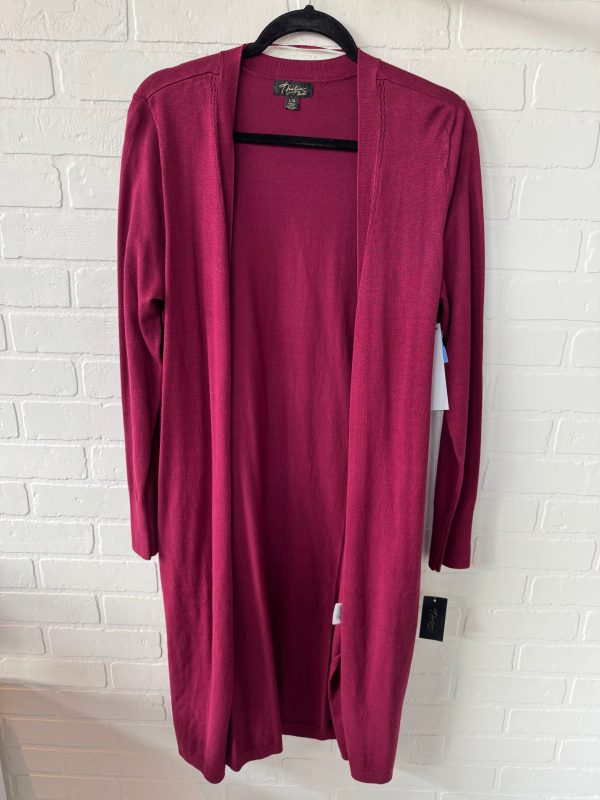 Sweater Cardigan By Thalia Sodi In Maroon, Size: L Cheap