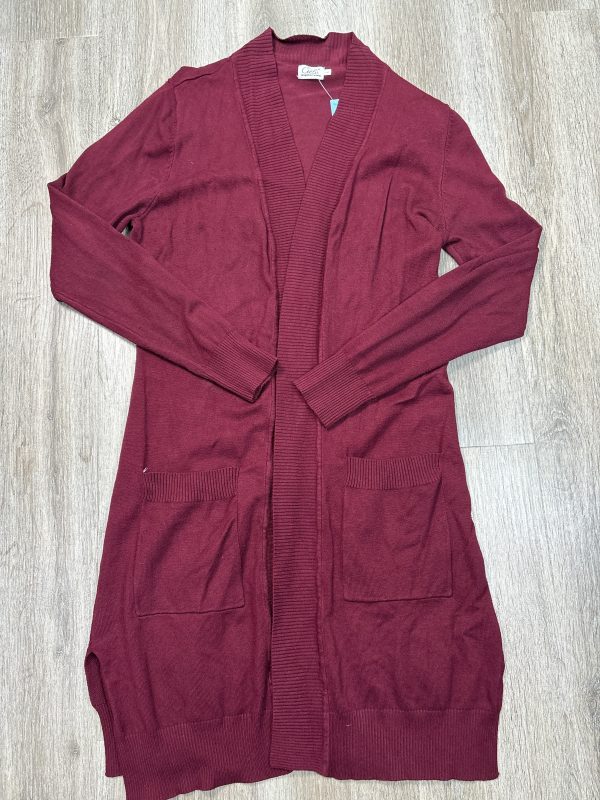 Cardigan By Cielo In Maroon, Size: L Sale