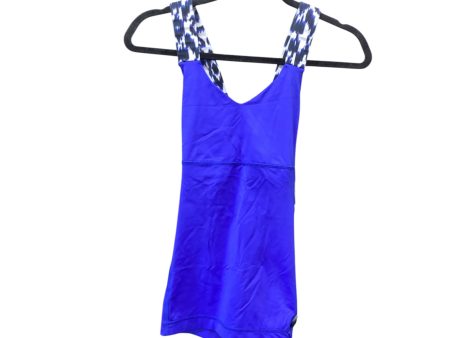 Athletic Tank Top By Lululemon In Blue, Size: 6 Discount