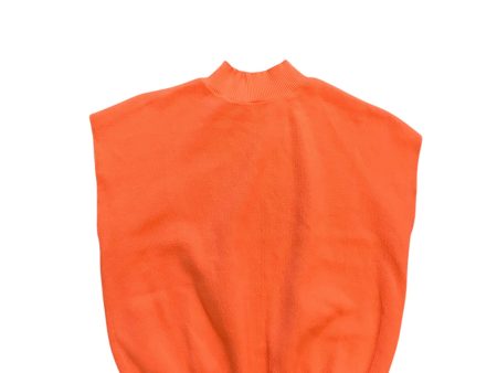 Top Short Sleeve Basic By Shein In Orange, Size: L on Sale