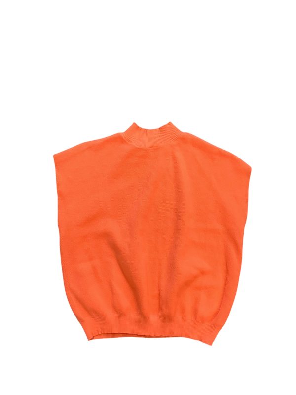 Top Short Sleeve Basic By Shein In Orange, Size: L on Sale