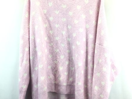 Sweater By Vince Camuto In Purple & White, Size: Xxl For Cheap