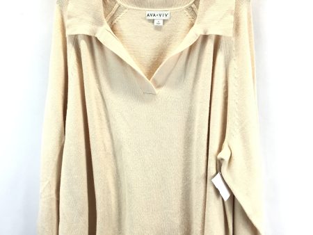 Sweater By Ava & Viv In Cream, Size: 3x on Sale