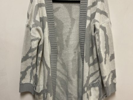 Sweater Cardigan By Clothes Mentor In Grey, Size: L Fashion