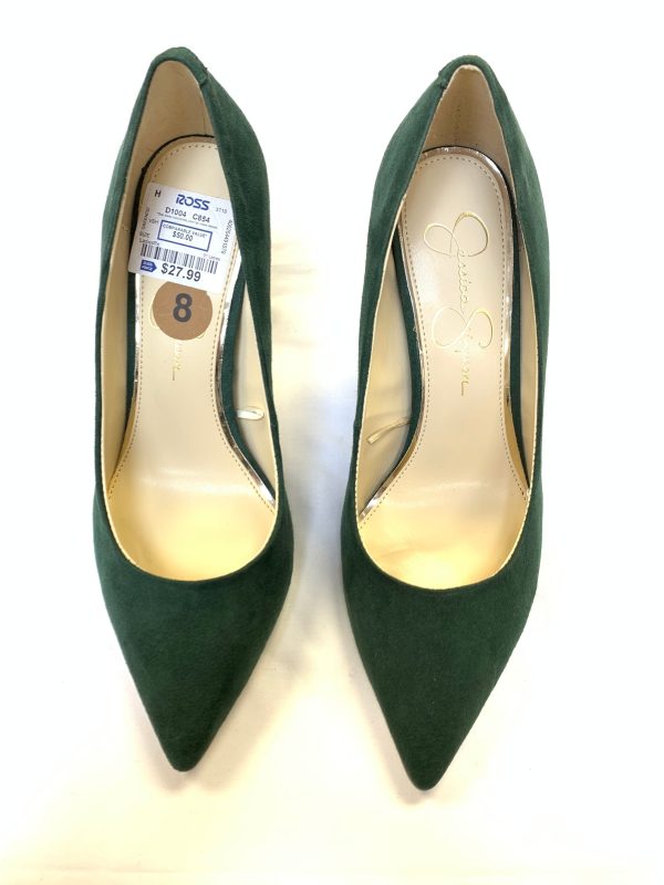 Shoes Heels Kitten By Jessica Simpson In Green, Size: 8 For Sale