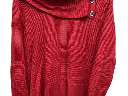 Sweater By Calvin Klein In Red, Size: L Supply