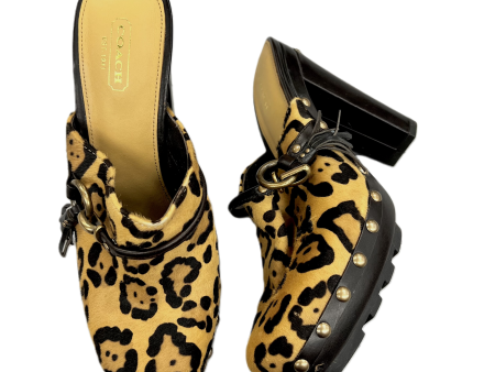 Shoes Designer By Coach In Animal Print, Size: 9 Fashion