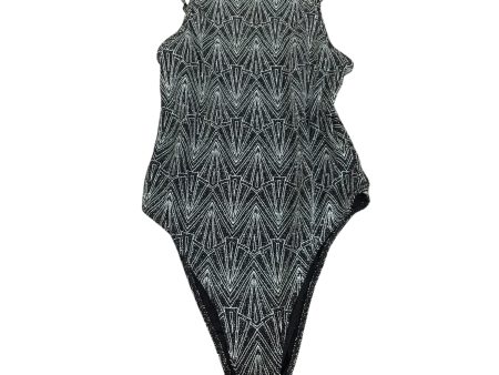 Bodysuit By Divided In Black & Silver, Size: M Sale