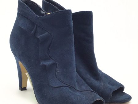 Shoes Heels Kitten By Clothes Mentor In Navy, Size: 8.5 on Sale