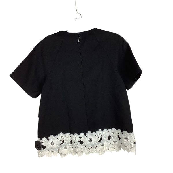 Top Short Sleeve Designer By Kate Spade In Black, Size: 2 on Sale