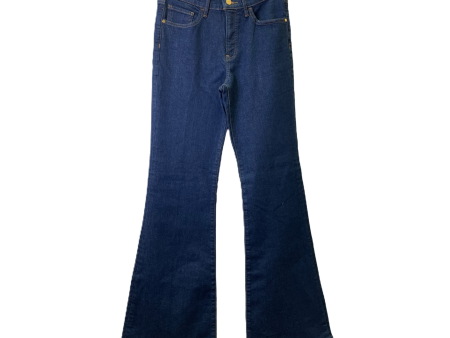 Blue Jeans Flared By Express, Size: 4 Fashion