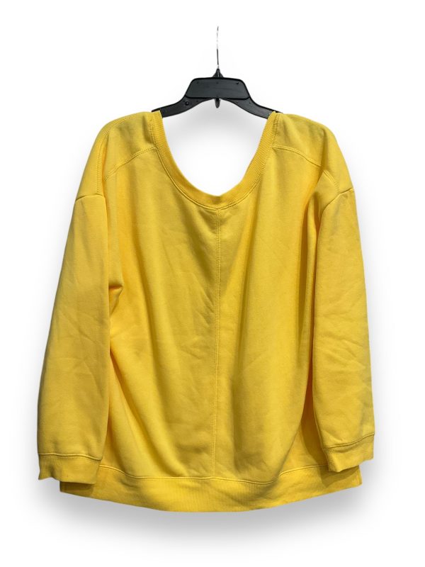 Top Long Sleeve By Clothes Mentor In Yellow, Size: L on Sale