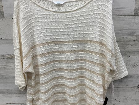 Sweater Short Sleeve By Time And Tru In Cream, Size: S Sale