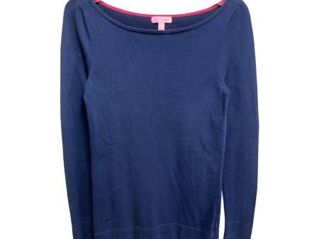 Top Long Sleeve Designer By Lilly Pulitzer In Navy, Size: S Sale