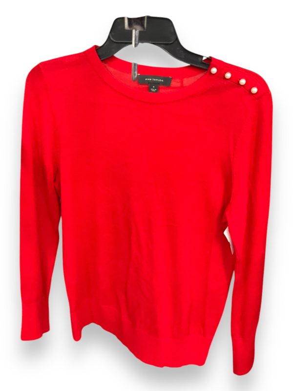 Sweater By Ann Taylor In Red, Size: M Discount