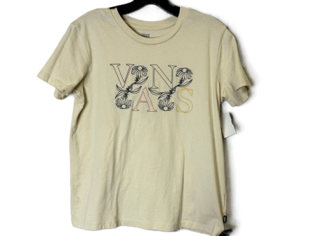 Top Short Sleeve By Vans In Cream, Size: M Online