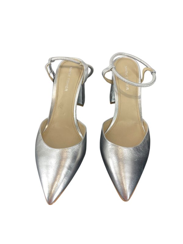 Shoes Heels Kitten By Marc Fisher In Silver, Size: 8.5 Online Hot Sale