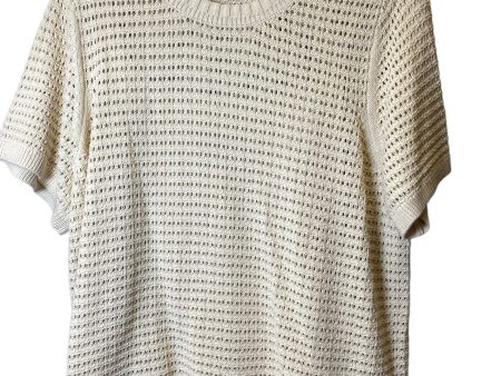 Sweater Short Sleeve By Lane Bryant In Cream, Size: 3x Fashion