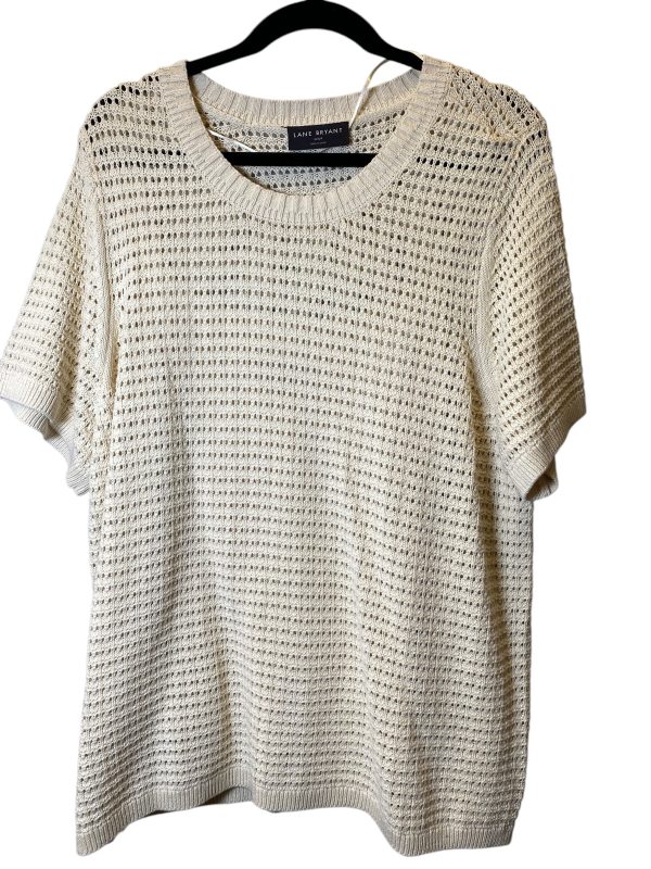 Sweater Short Sleeve By Lane Bryant In Cream, Size: 3x Fashion