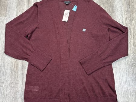 Cardigan By Ann Taylor In Maroon, Size: Lp Online Sale