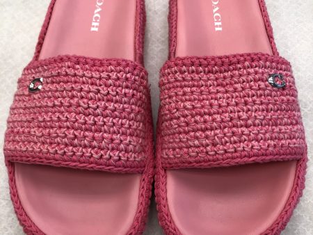 Shoes Designer By Coach In Pink, Size: 10 Hot on Sale