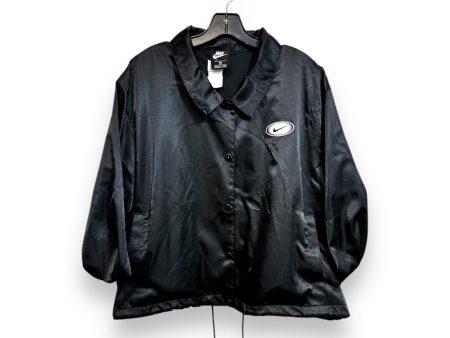 Athletic Jacket By Nike Apparel In Black, Size: 2x Cheap