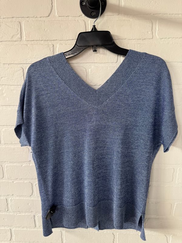 Sweater Short Sleeve By Massimo Dutti In Blue, Size: Xs For Cheap