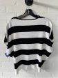 Sweater Short Sleeve By Cyrus Knits In Black & White, Size: M on Sale