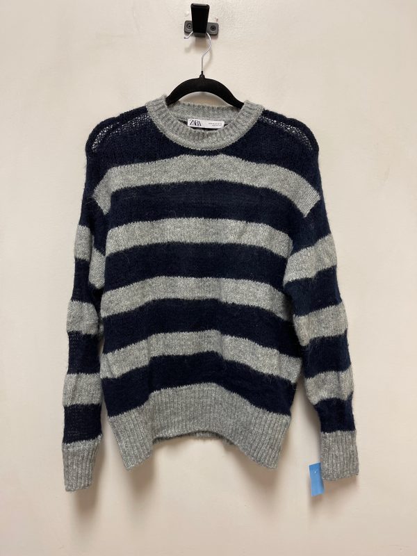 Sweater By Zara In Blue & Grey, Size: M Discount