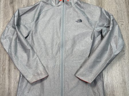 Athletic Jacket By The North Face In Grey & Orange, Size: M For Cheap