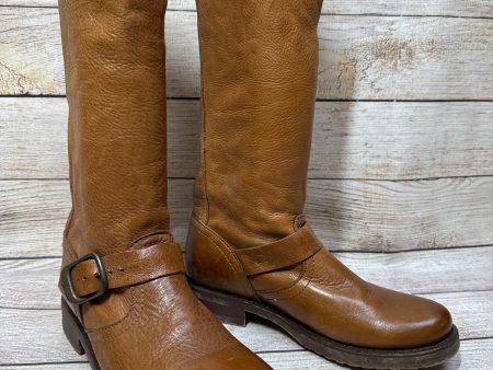 Boots Mid-calf Flats By Frye In Tan, Size: 6 Online