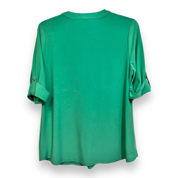 Top Short Sleeve By Anne Klein In Green, Size: M For Discount