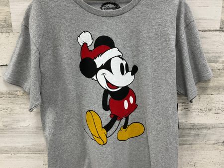 Top Short Sleeve By Disney Store In Grey, Size: L Sale