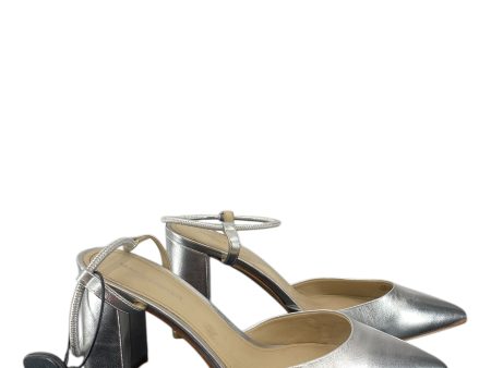 Shoes Heels Kitten By Marc Fisher In Silver, Size: 8.5 Online Hot Sale