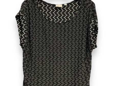 Top Sleeveless Basic By Anthropologie In Black & White, Size: L Supply