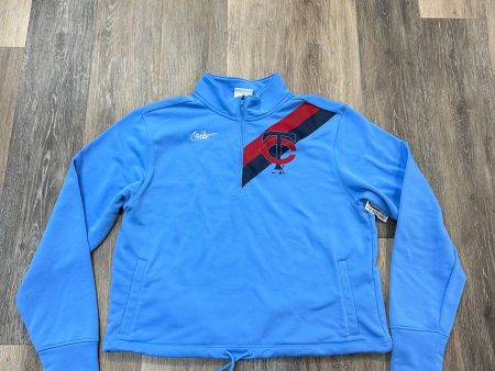 Athletic Sweatshirt Crewneck By Nike Apparel In Blue, Size: L Online Sale