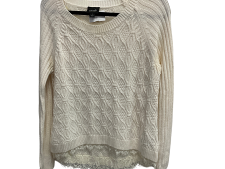 Sweater By Nicole By Nicole Miller In White, Size: L For Sale