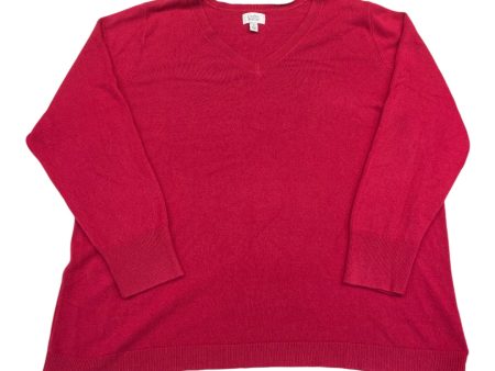 Sweater By Croft And Barrow In Pink, Size: 3x For Sale