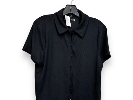 Top Short Sleeve By Abercrombie And Fitch In Black, Size: Xl Hot on Sale