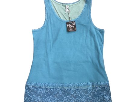 Tank Top Designer By Matilda Jane In Blue, Size: L Sale