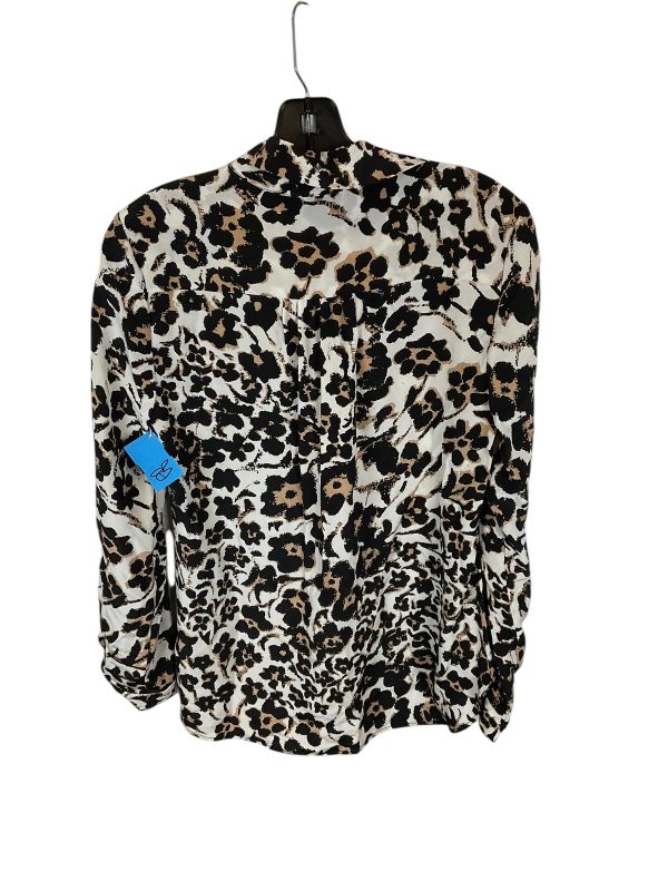 Top Long Sleeve Designer By Diane Von Furstenberg In Animal Print, Size: 4 Supply