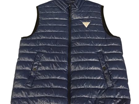 Vest Puffer & Quilted By Guess In Blue, Size: L Hot on Sale