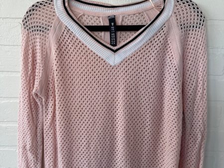 Sweater By Design Lab In Pink & White, Size: M Online Sale