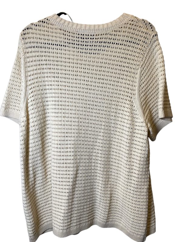 Sweater Short Sleeve By Lane Bryant In Cream, Size: 3x Fashion