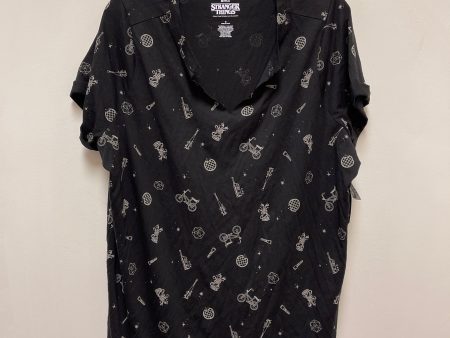 Top Short Sleeve By Torrid In Black, Size: 2x For Discount