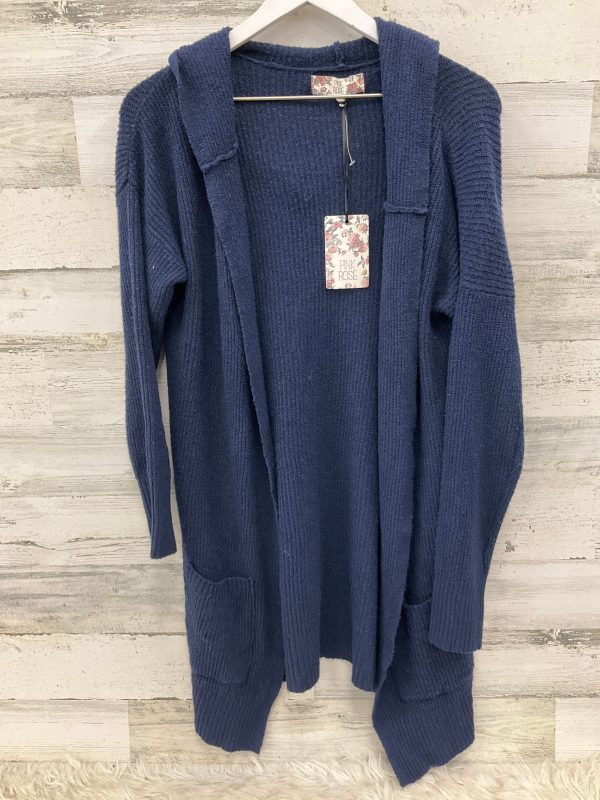 Sweater Cardigan By Pink Rose In Navy, Size: Xl For Sale