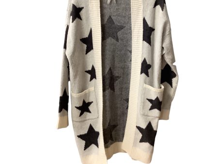 Sweater Cardigan By Dreamers In Grey, Size: M Supply