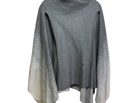 Poncho By J Mclaughlin In Grey, Size: Osfm Online now