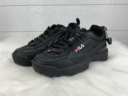 Shoes Athletic By Fila In Black, Size: 6.5 on Sale